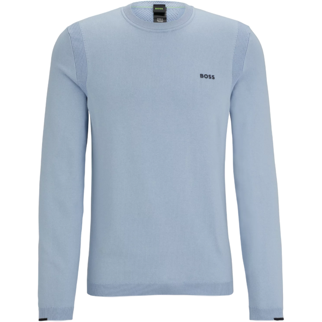 Light blue cotton sales sweater
