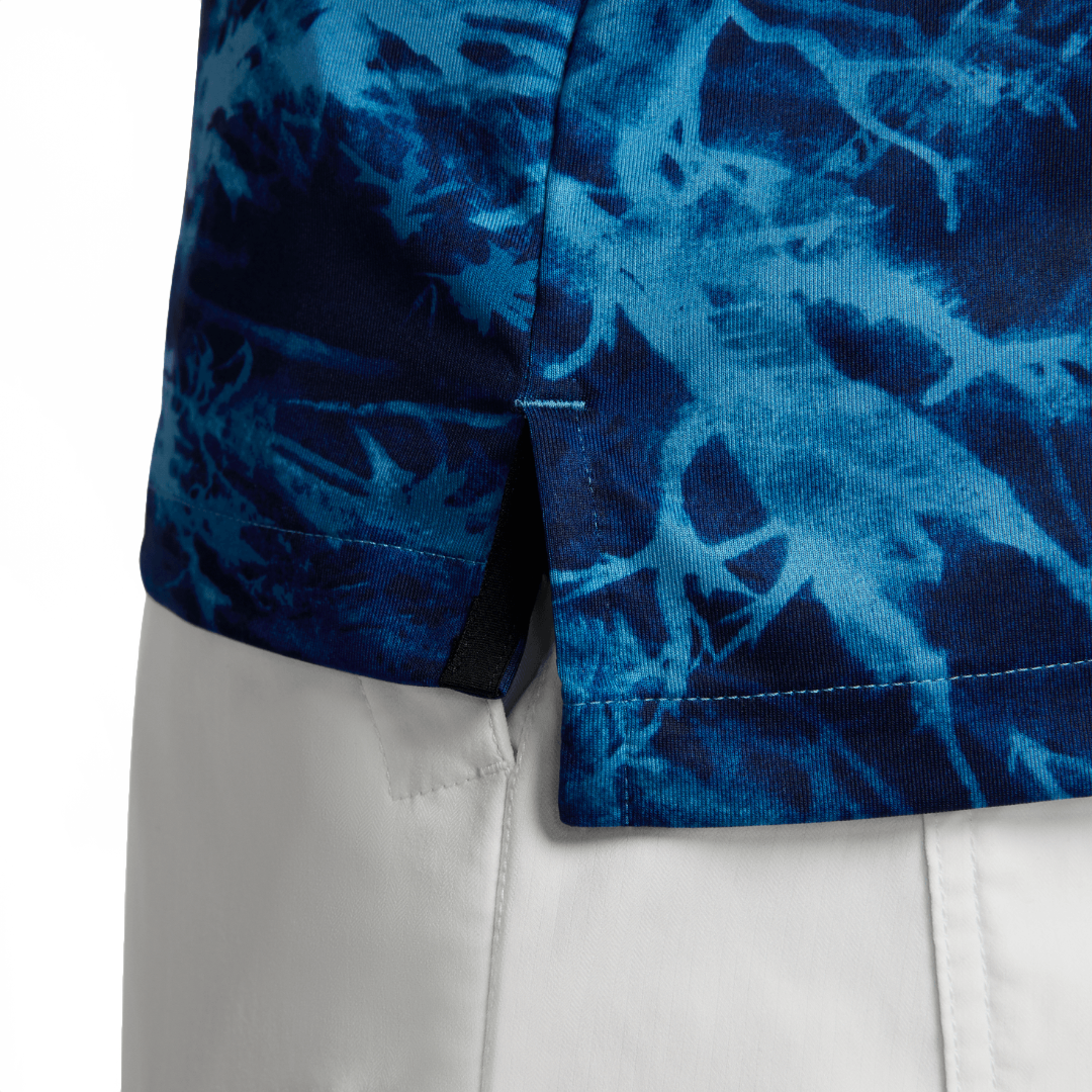 Nike Dri-Fit Tour Solar Floral Polo - Dutch Blue