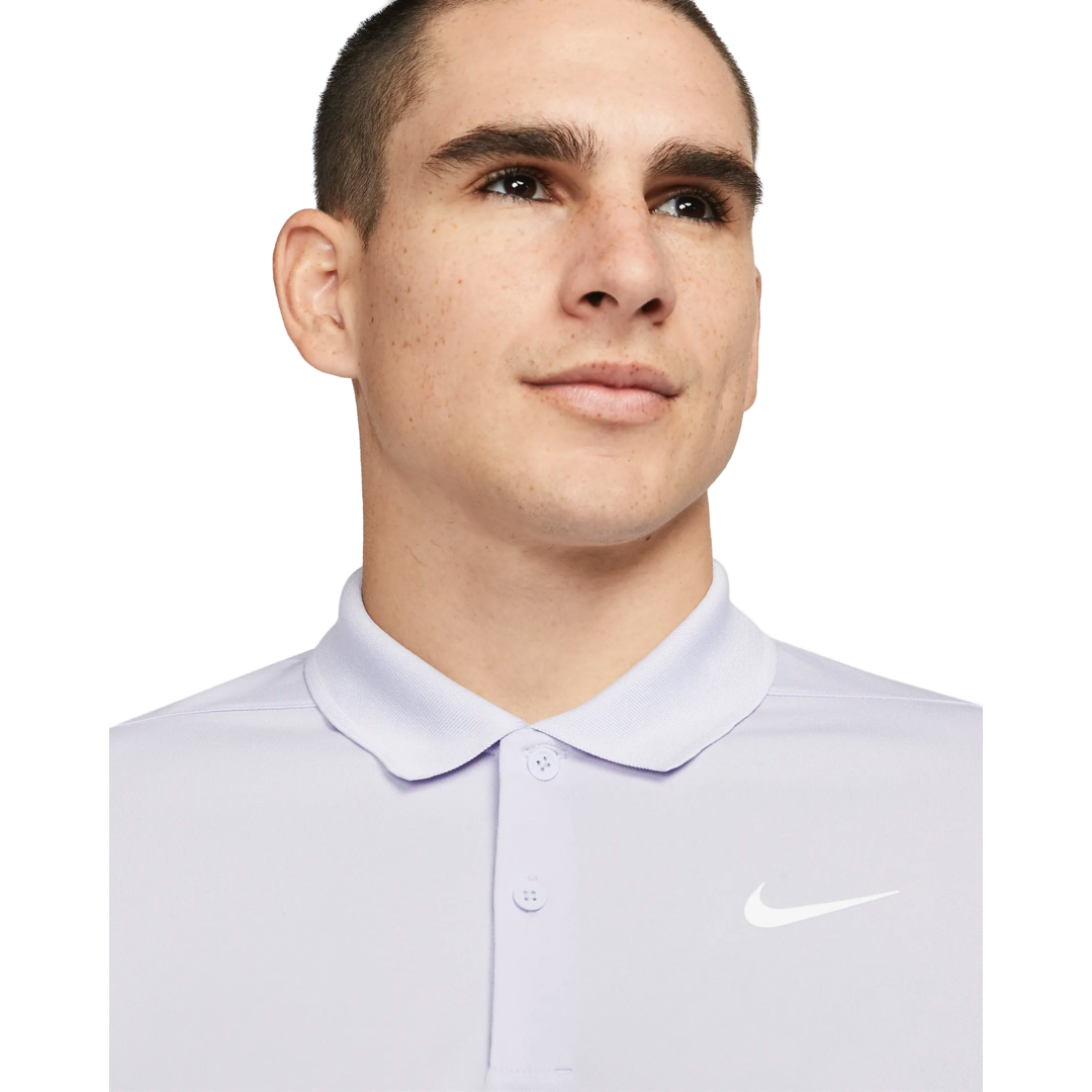 Nike Dri-Fit Victory Solid Polo - Oxygen Purple/White