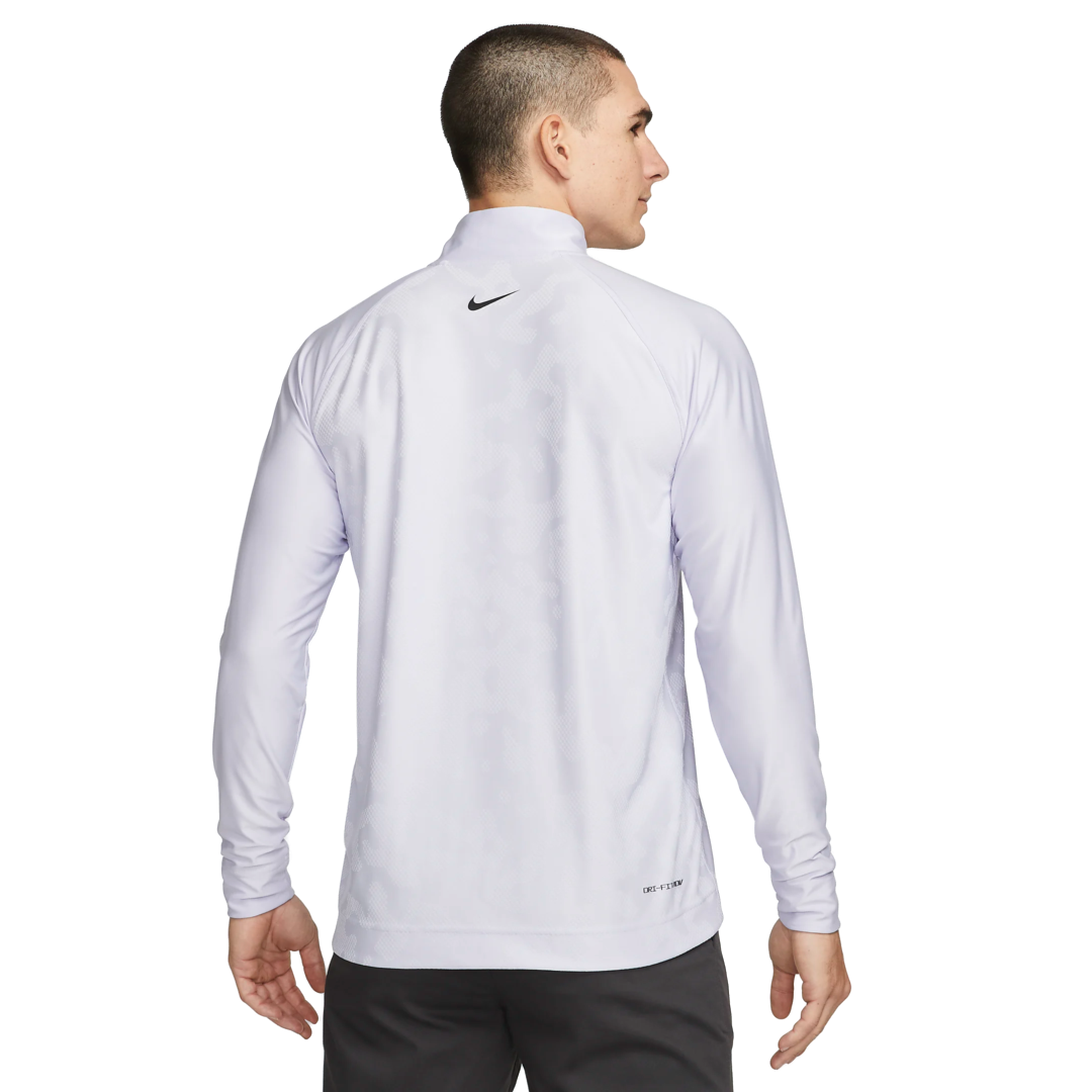 Nike Tour Dri-Fit ADV Half Zip Top - Oxygen Purple/White