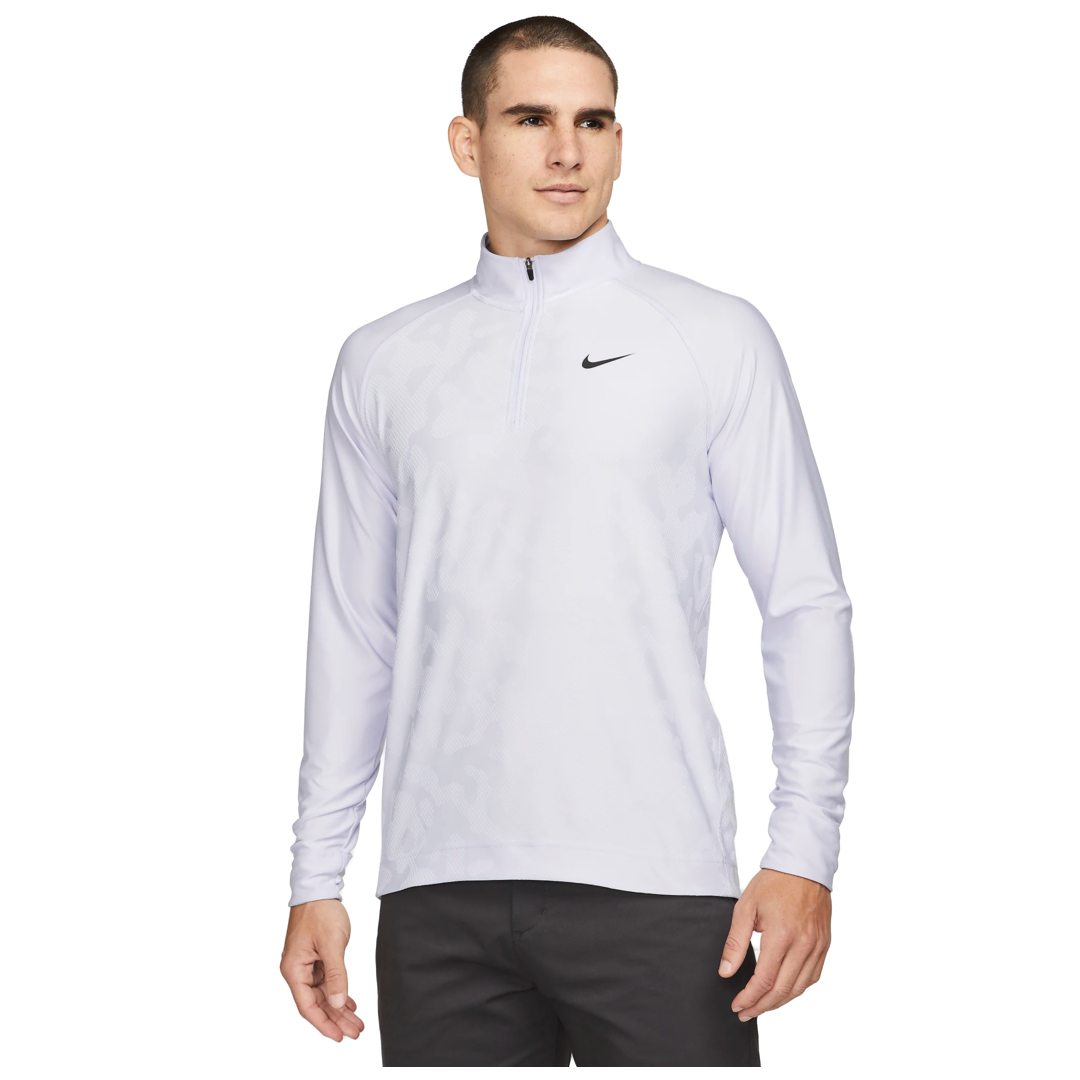 Nike Tour Dri-Fit ADV Half Zip Top - Oxygen Purple/White
