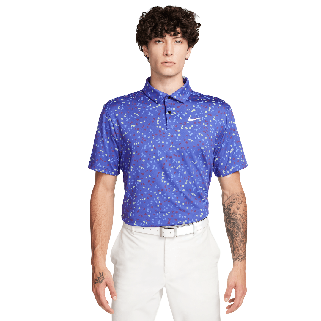 Dri-FIT Tour Floral Golf Polo - Blue