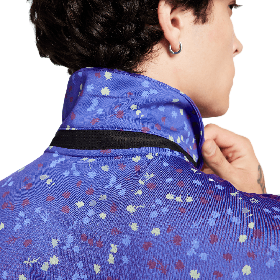 Dri-FIT Tour Floral Golf Polo - Blue