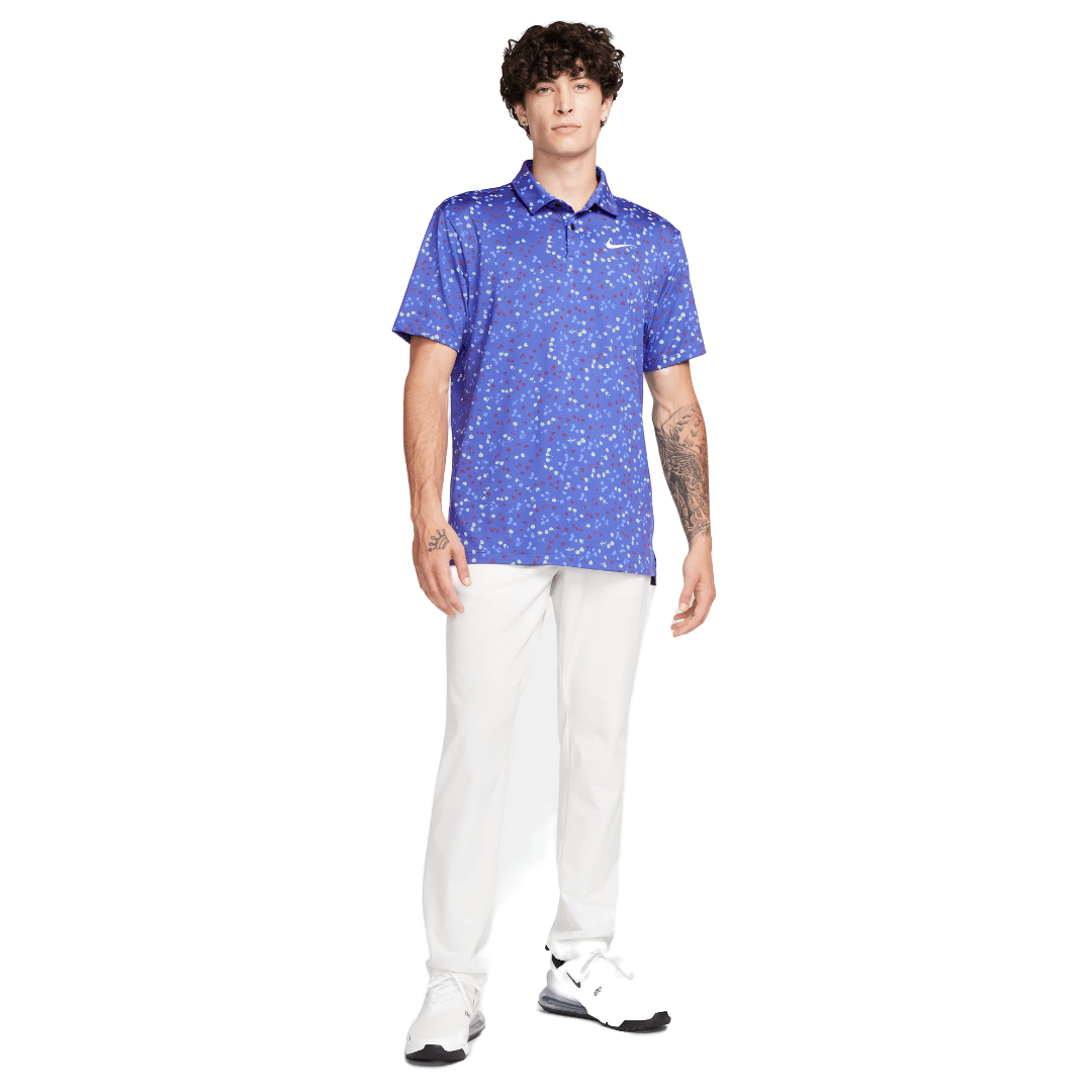 Dri-FIT Tour Floral Golf Polo - Blue