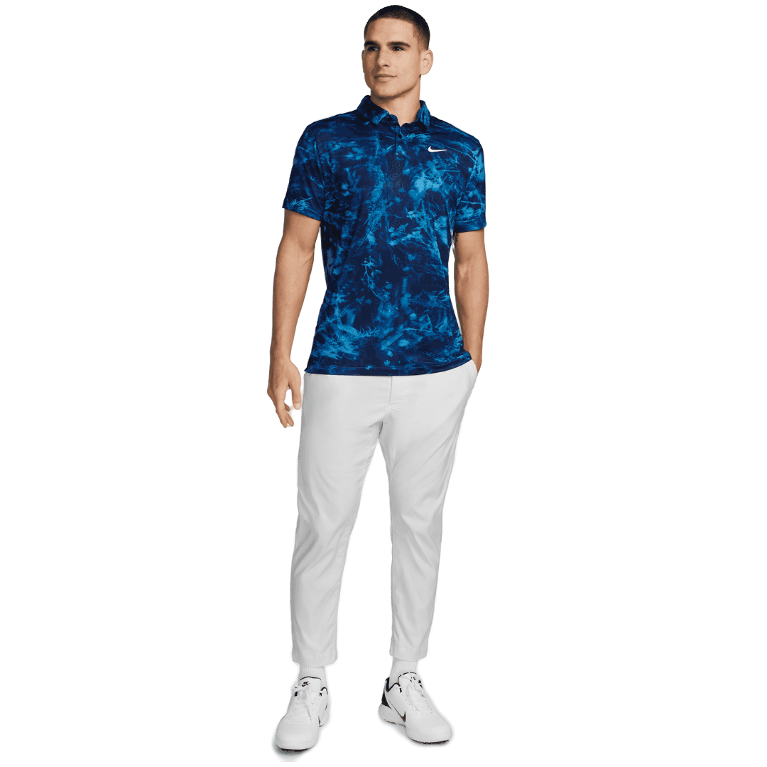Nike Dri-Fit Tour Solar Floral Polo - Dutch Blue