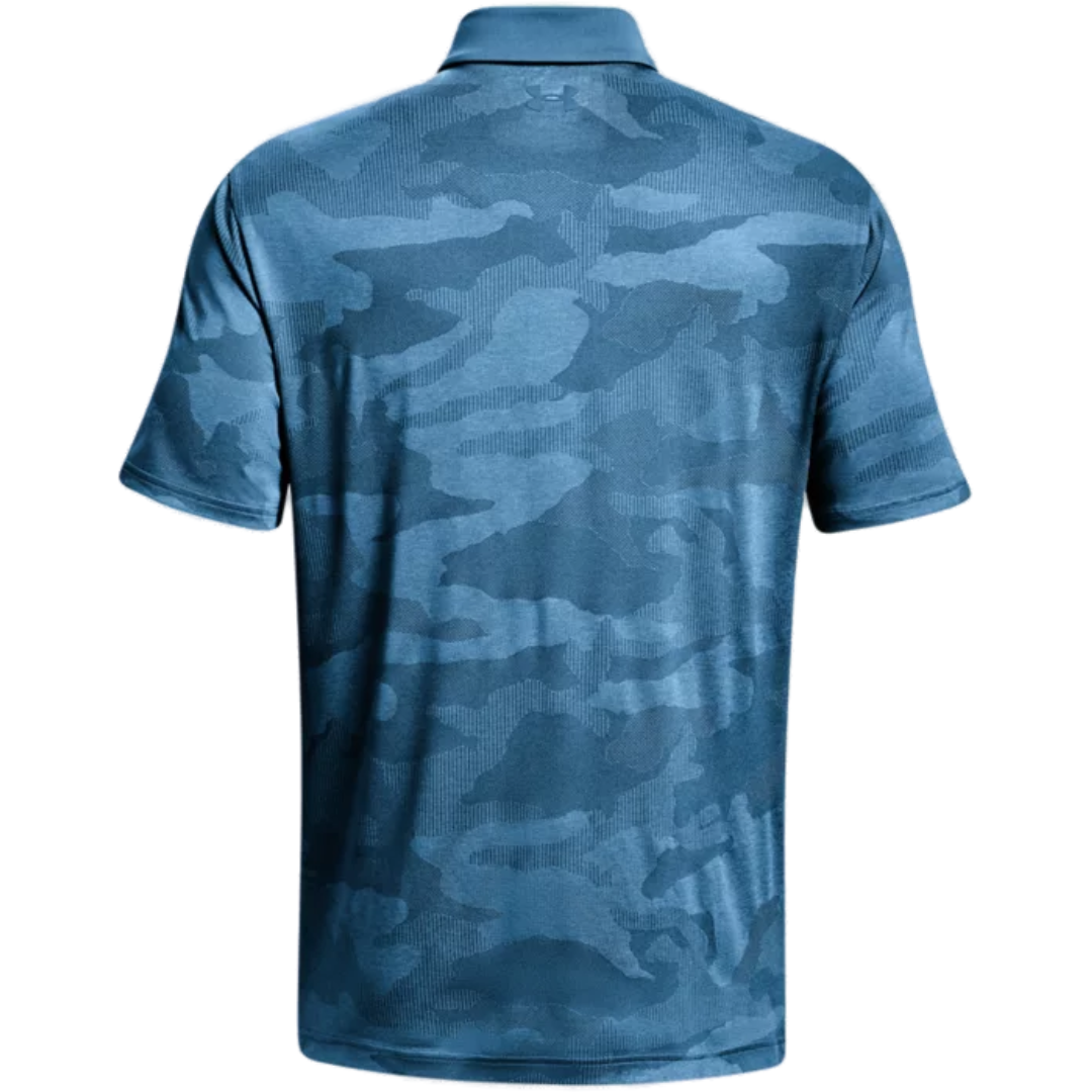 Under Armour Playoff Camo Jacquard Polo - Cosmic Blue