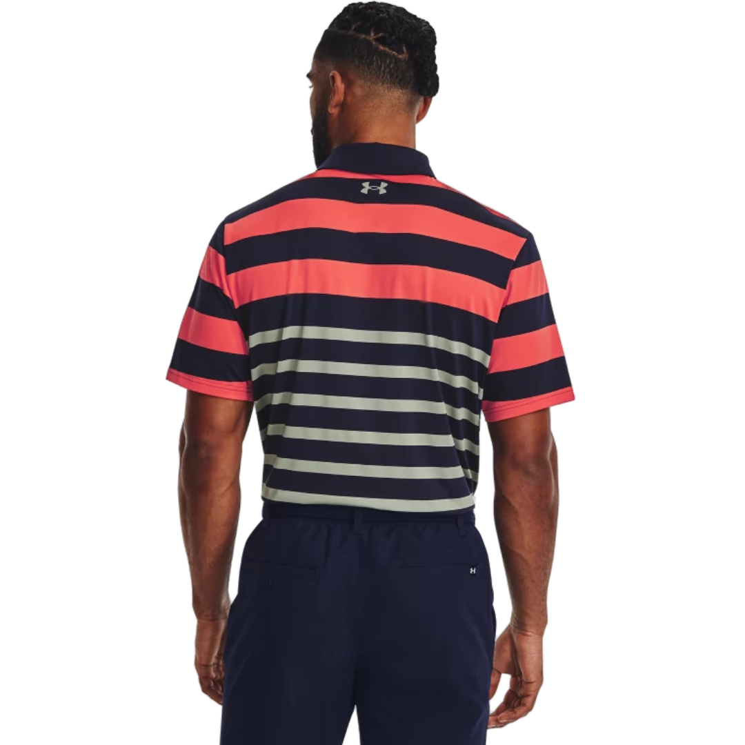 Under Armour Playoff 3.0 Stripe Polo - Midnight Navy
