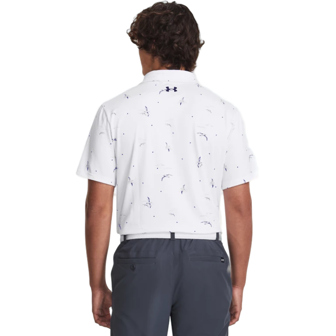Under Armour Playoff Polo Printed 3.0- White