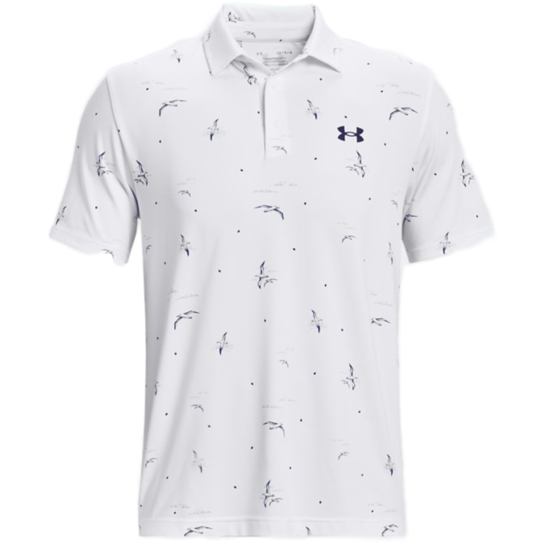 Under Armour Playoff Polo Printed 3.0- White