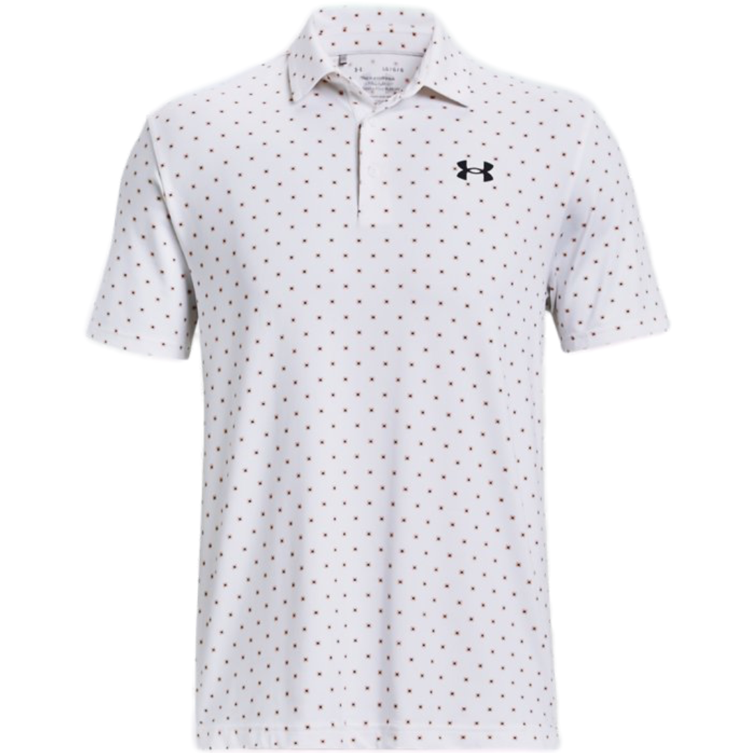 Under Armour Playoff 3.0 Printed Polo - White
