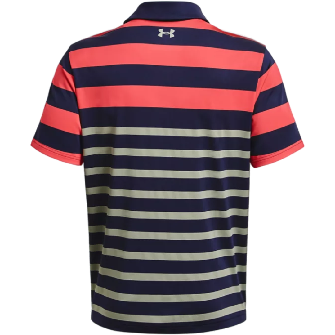 Under Armour Playoff 3.0 Stripe Polo - Midnight Navy