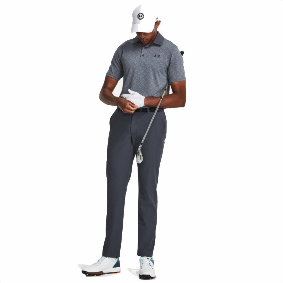 Under Armour Playoff Birdie Jacquard Polo - Downpour Gray