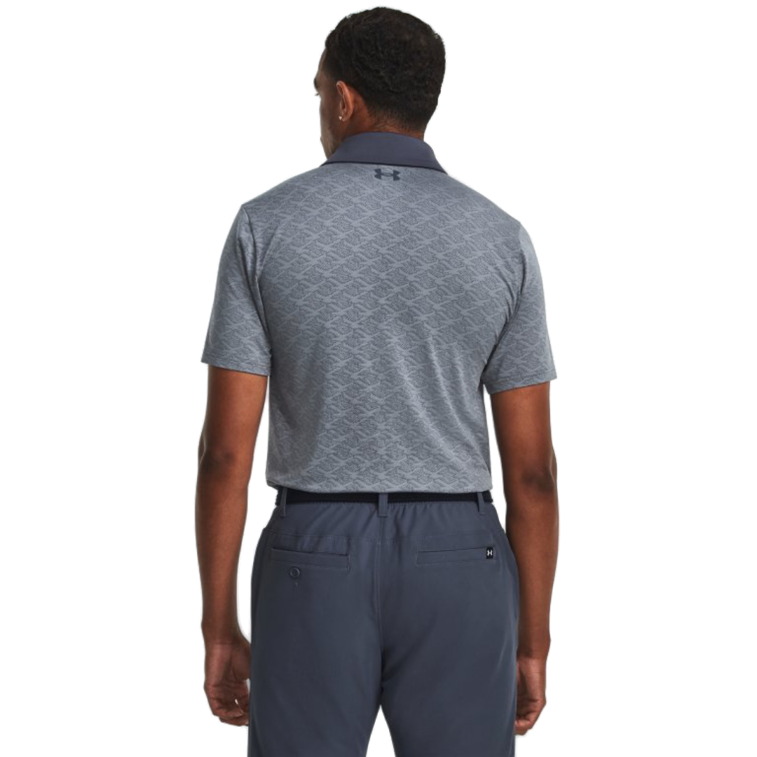 Under Armour Playoff Birdie Jacquard Polo - Downpour Gray