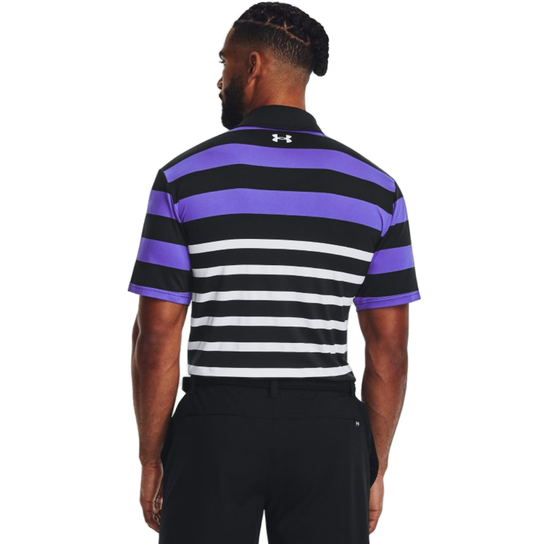 Playoff 3.0 Stripe Polo - Black/Electric Purple