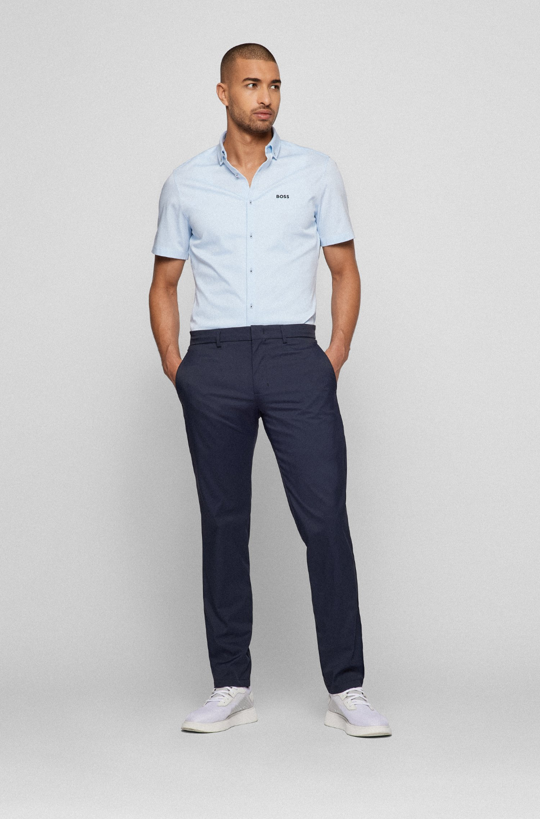 BOSS Spectre Golf Trousers - Dark Blue