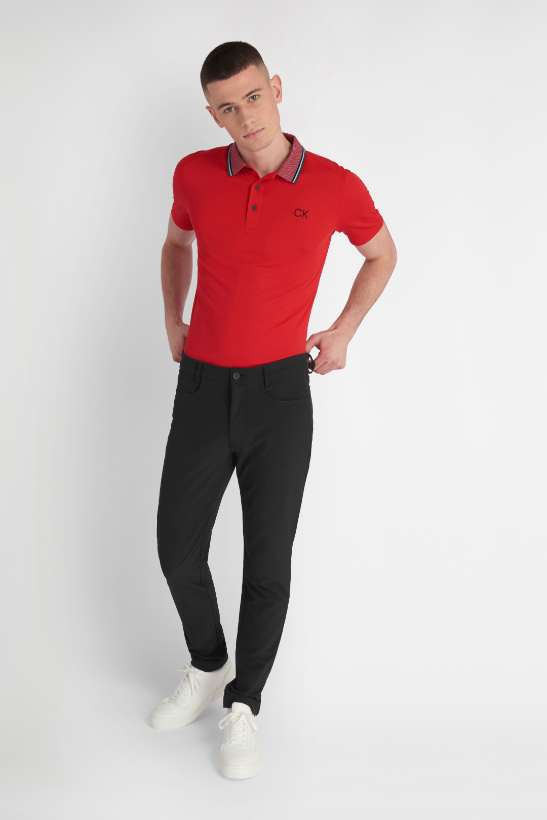 Calvin Klein Monterey Polo Shirt - Cardinal Red