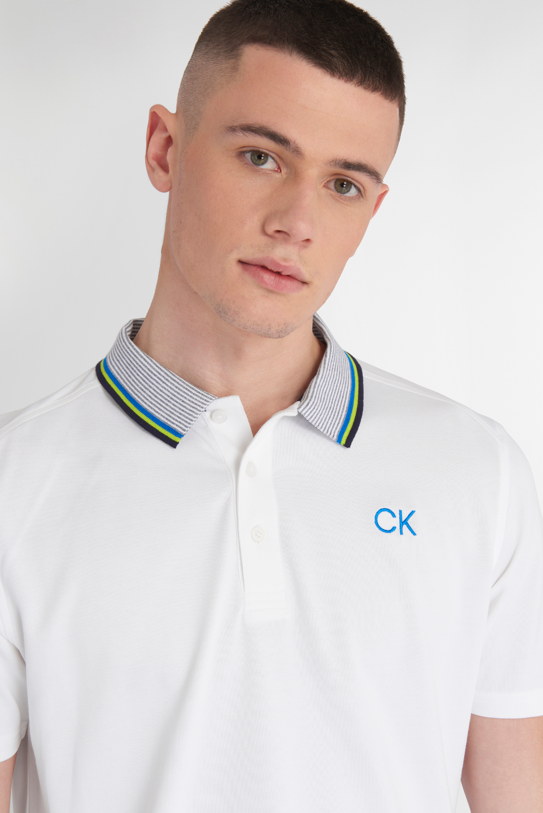 Calvin Klein Monterey Polo Shirt - White