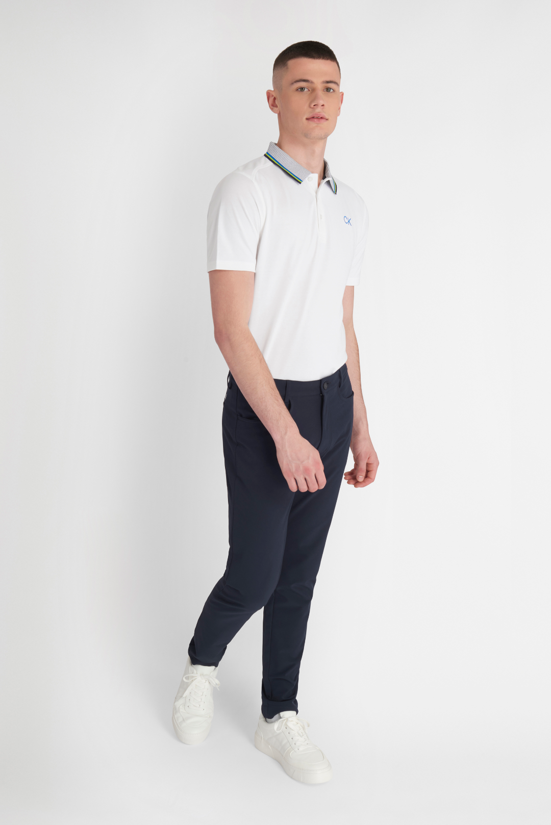 Calvin Klein Monterey Polo Shirt - White