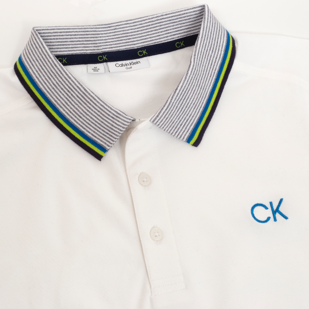 Calvin Klein Monterey Polo Shirt - White