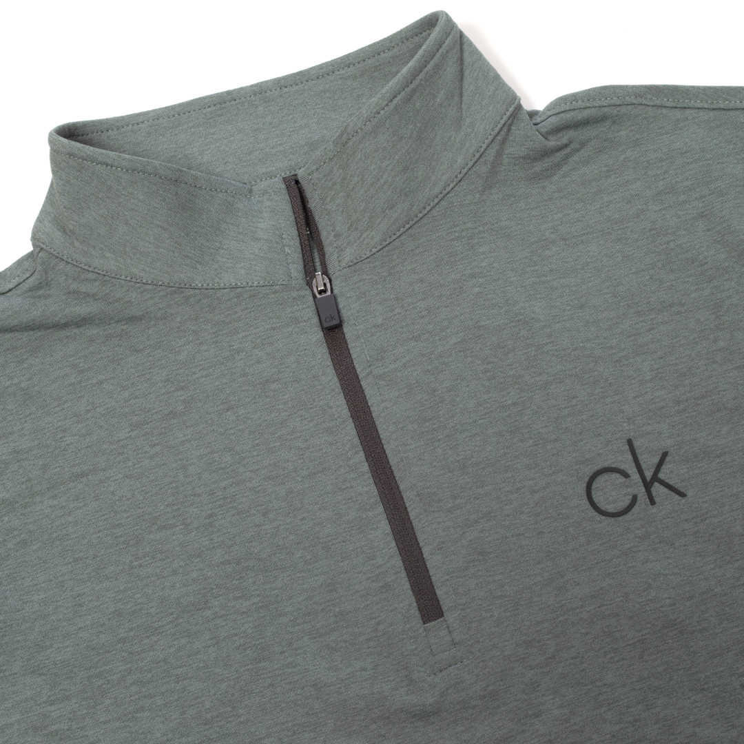 Calvin Klein Newport Half Zip - Sage