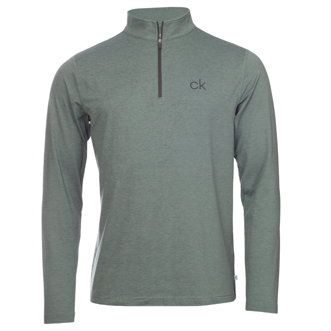 Calvin Klein Newport Half Zip - Sage