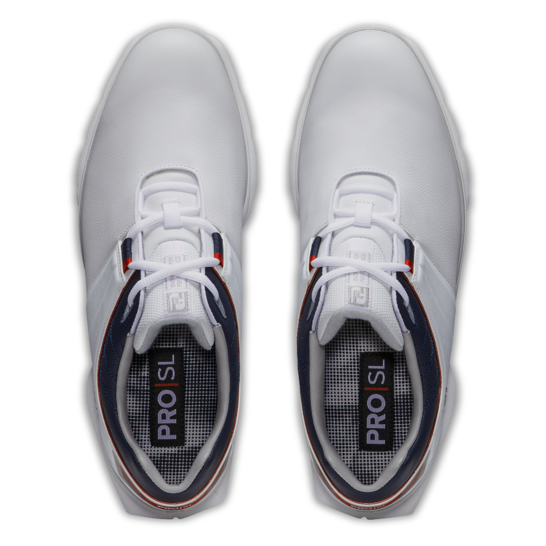 Footjoy Pro SL 2022 golf shoes white navy red