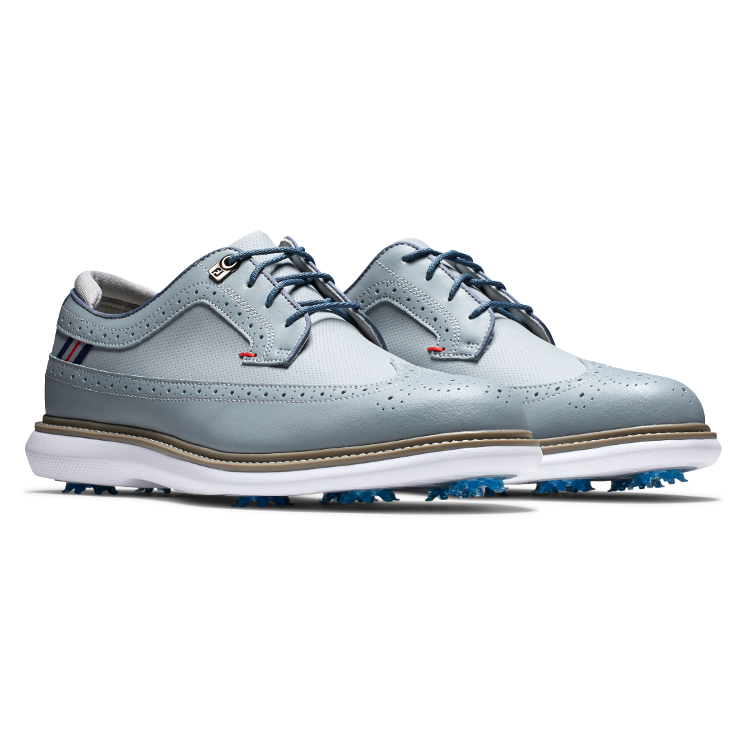 Footjoy traditions wingtip 2022 golf shoes grey