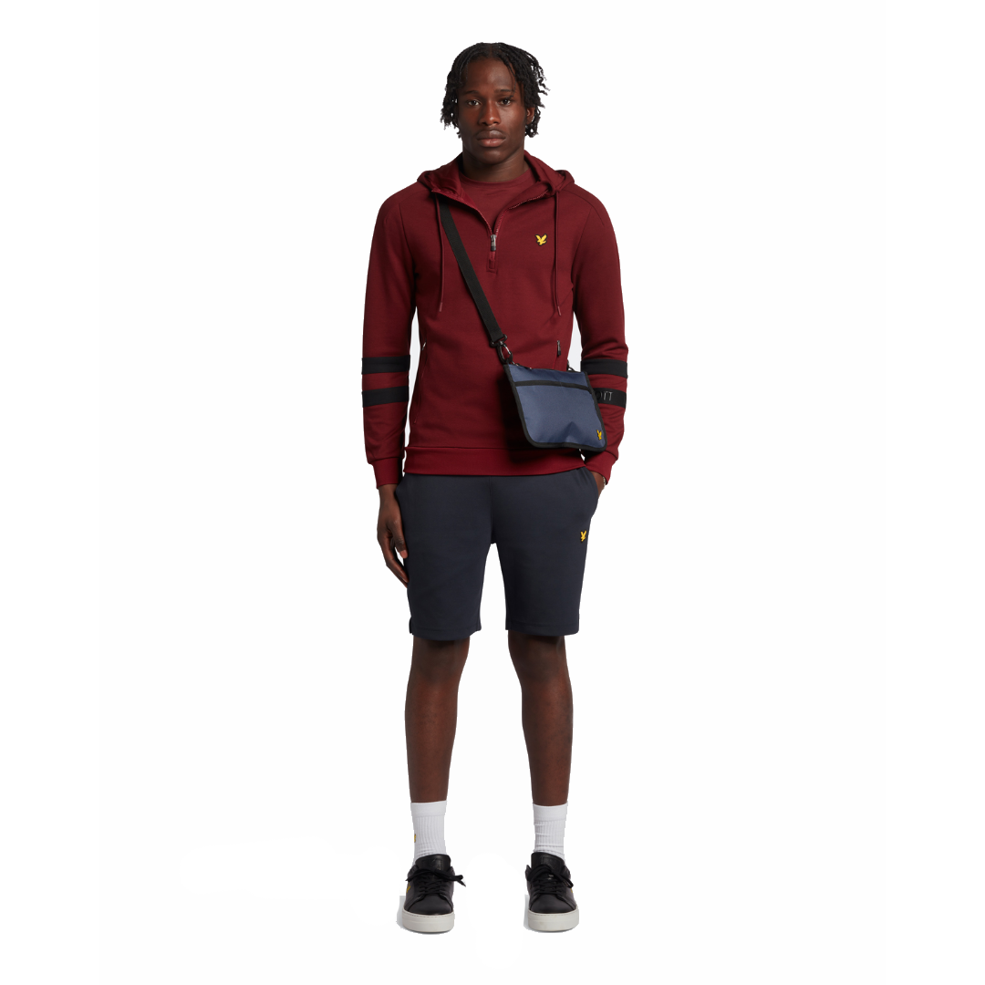 Lyle & Scott Sports Stripe Hoodie - Burnt Velvet