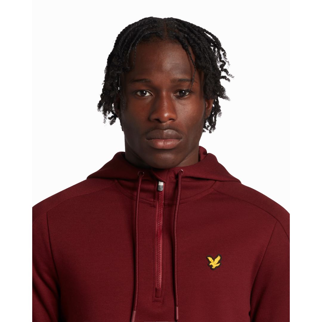 Lyle & Scott Sports Stripe Hoodie - Burnt Velvet