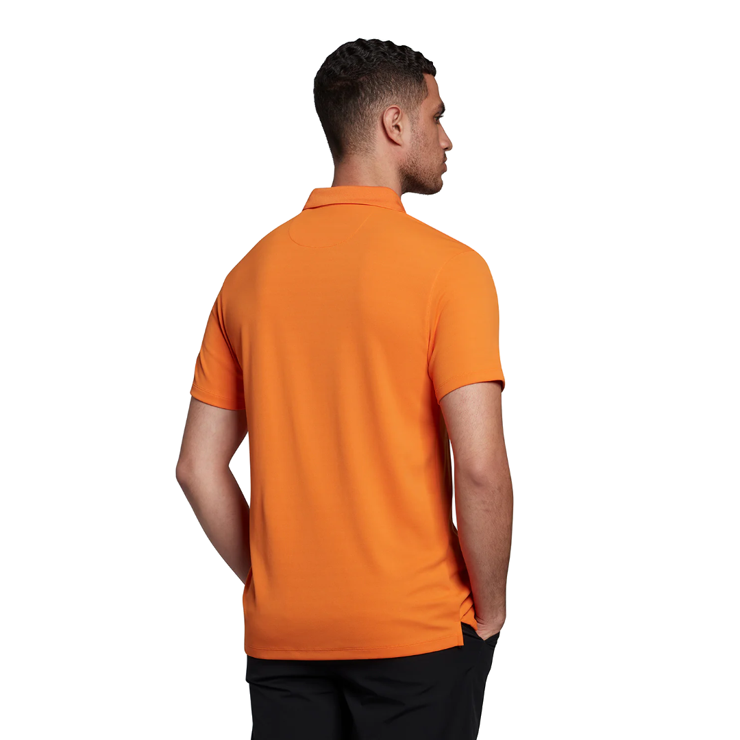 Lyle & Scott Golf Tech Polo Shirt - Fox Orange