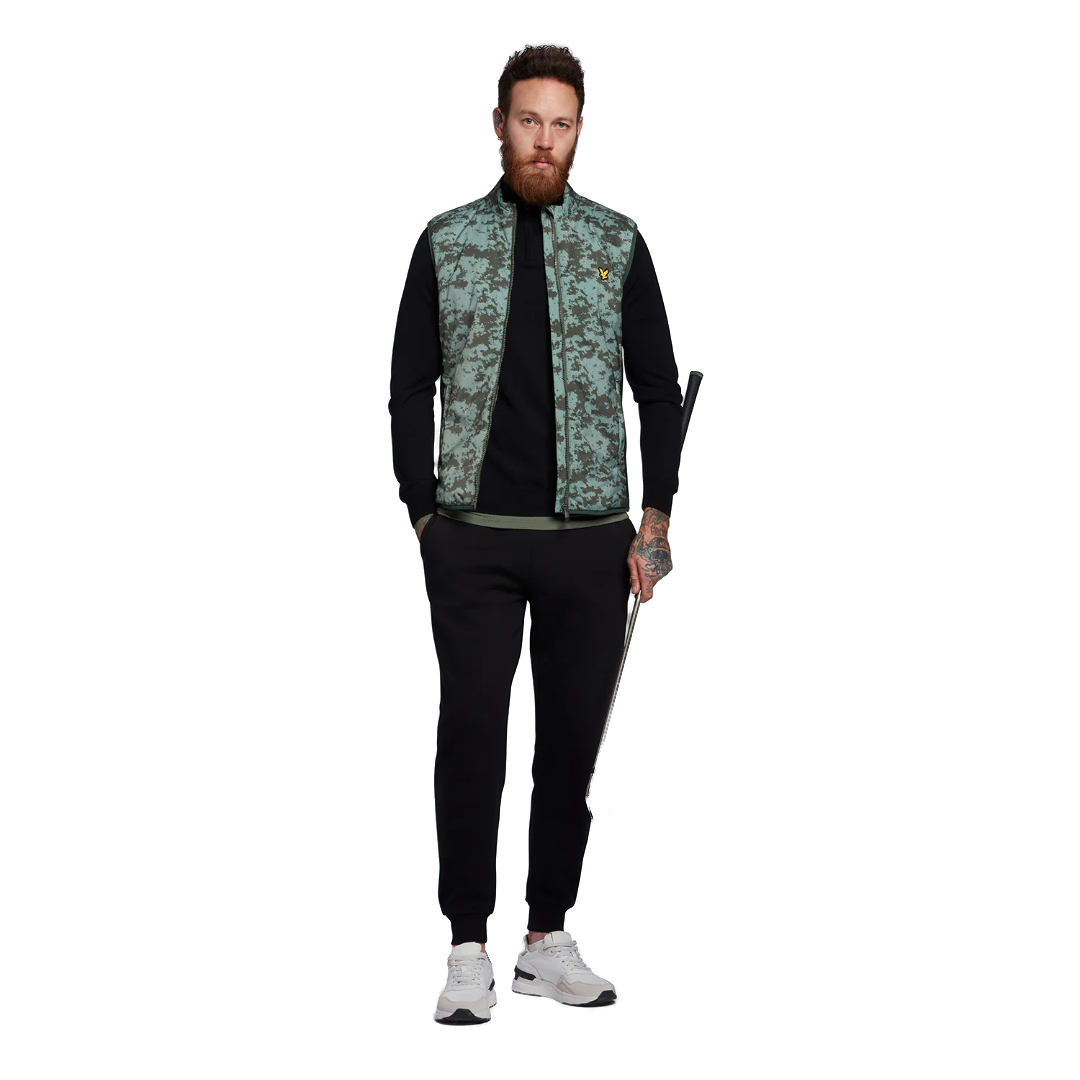 Lyle & Scott Seafoam Gilet - Cactus Green/Stonewall green
