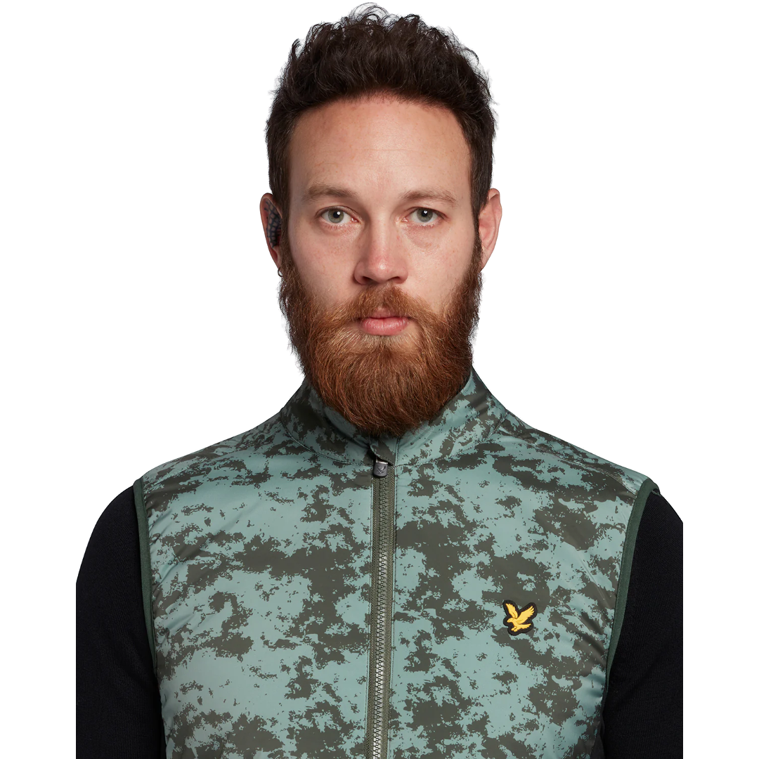 Lyle & Scott Seafoam Gilet - Cactus Green/Stonewall green
