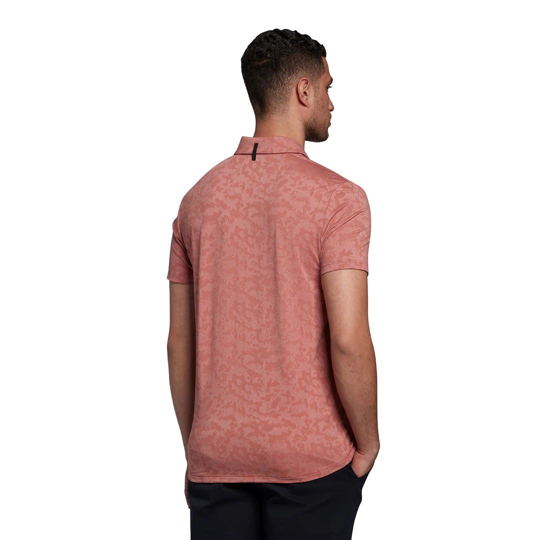 Lyle & Scott Seafoam Jacquard Polo - Rose Brown