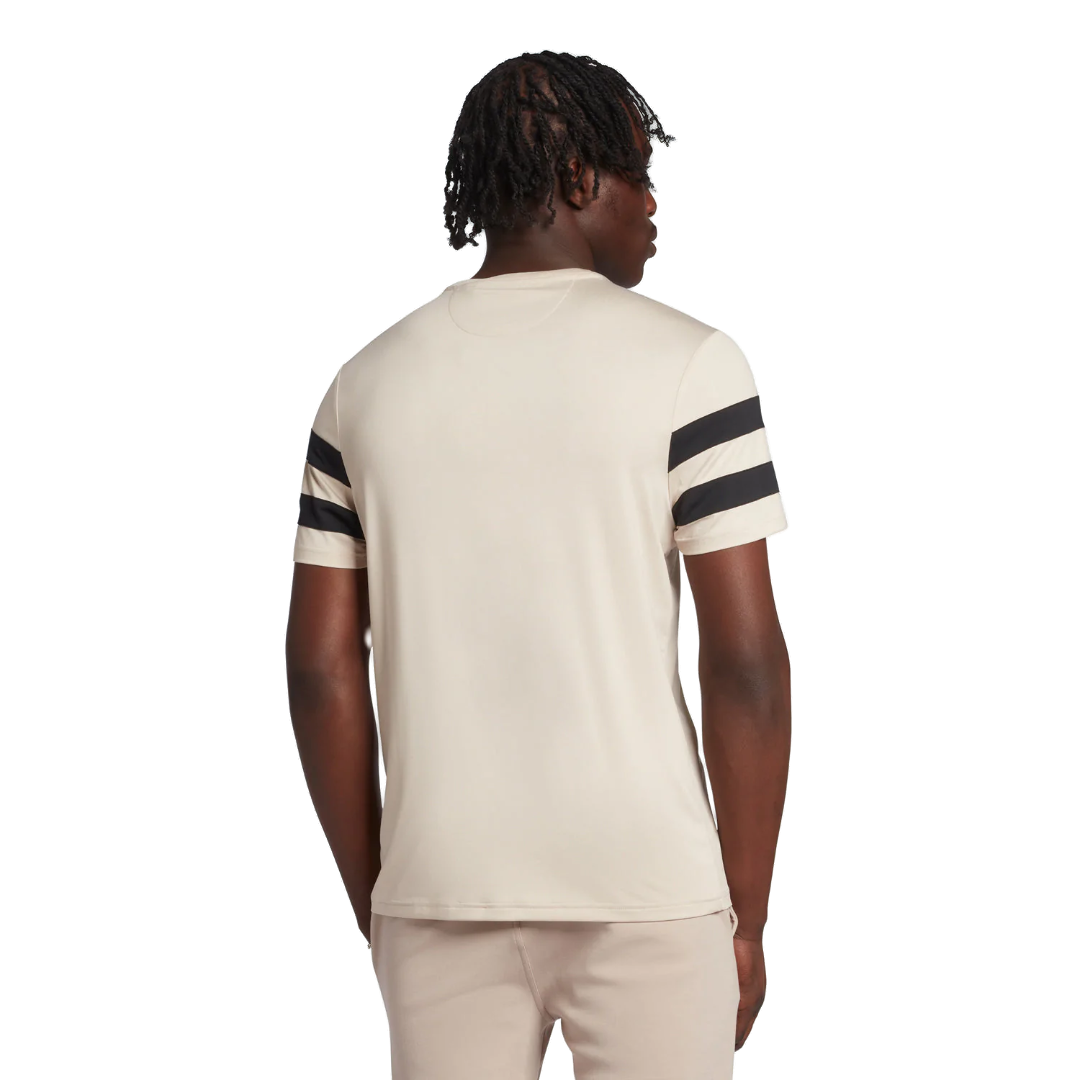 Lyle & Scott Sleeve Stripe Tee - Warm Dust