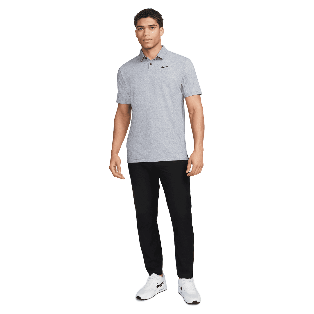 Nike Dri-Fit Tour Polo Heather - Midnight Navy/White