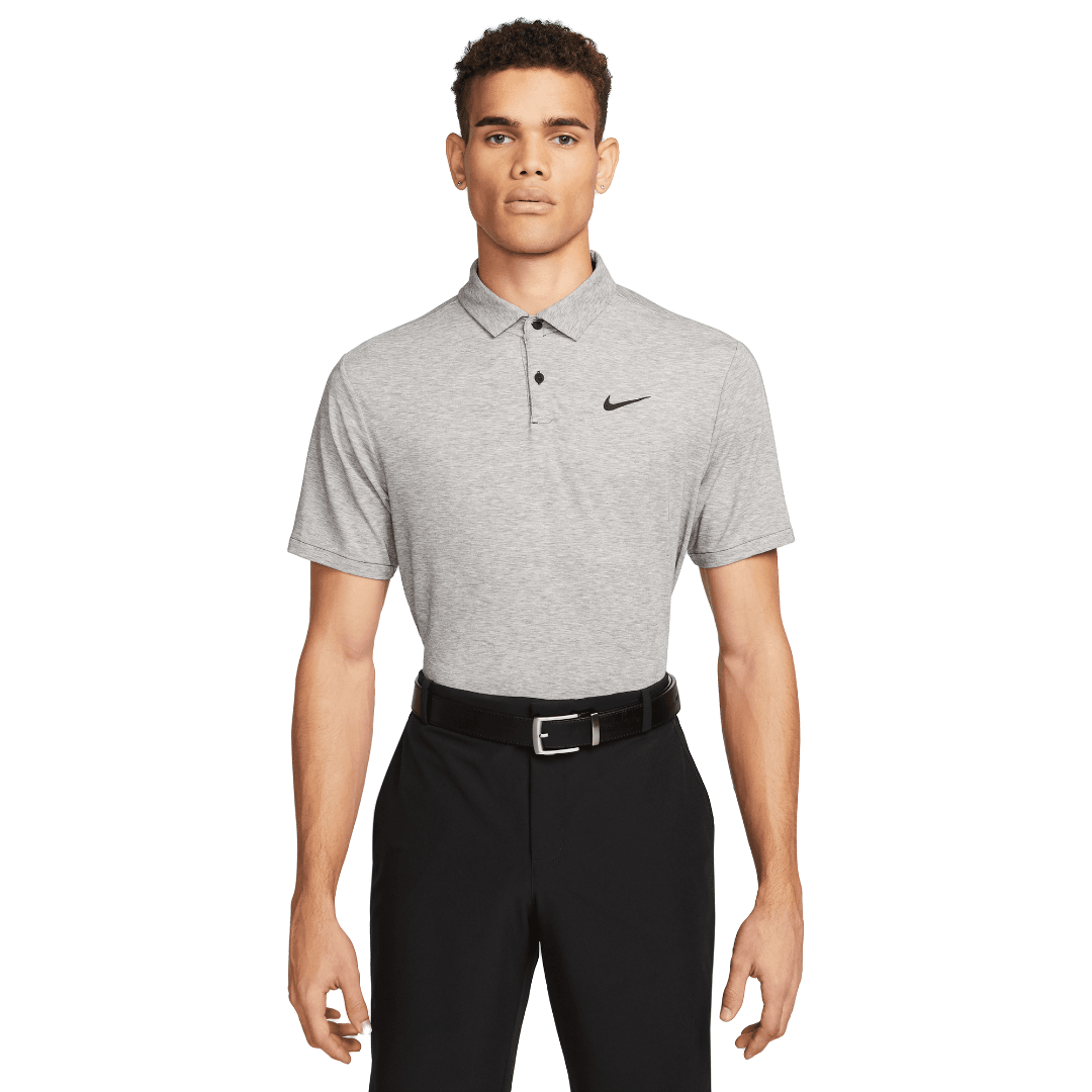 Nike Dri-Fit Tour Polo Heather - Black/White