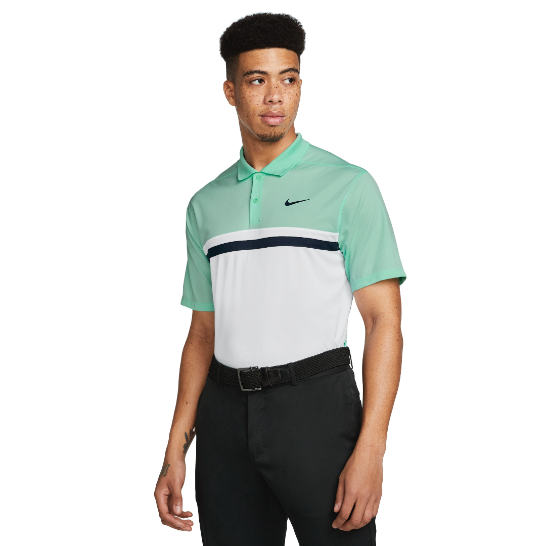 Nike Dri-Fit Victory Colourblock Polo Shirt - Mint Foam