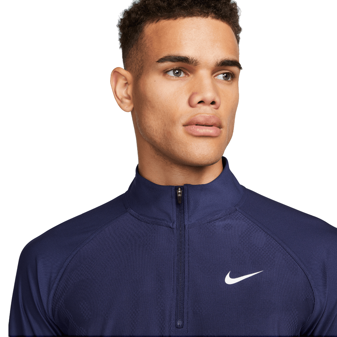 Nike Tour Dri-Fit ADV Half Zip Top - Midnight Navy