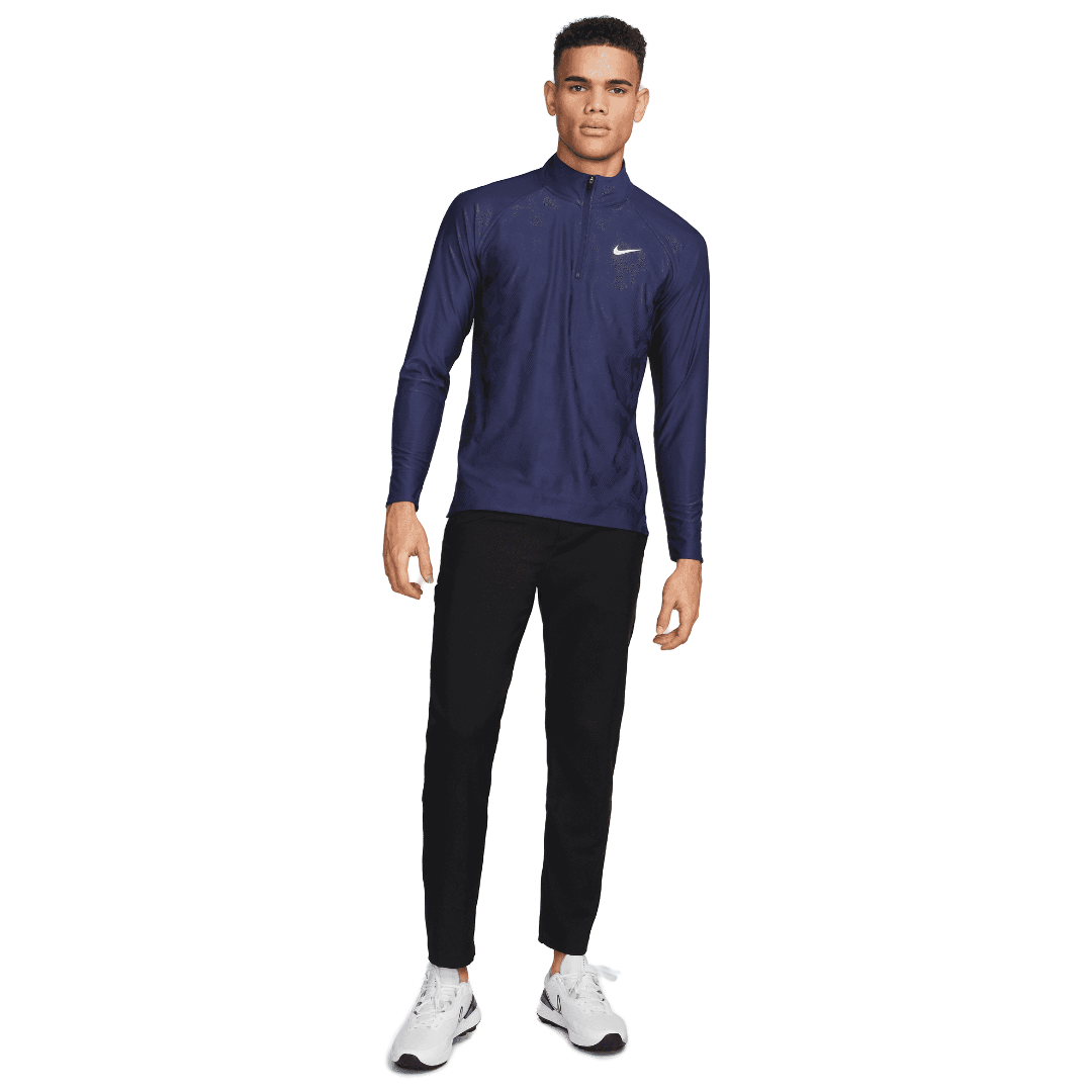 Nike Tour Dri-Fit ADV Half Zip Top - Midnight Navy