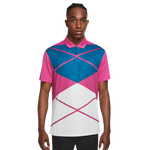 Nike dri-fit vapor argyle print polo active pink