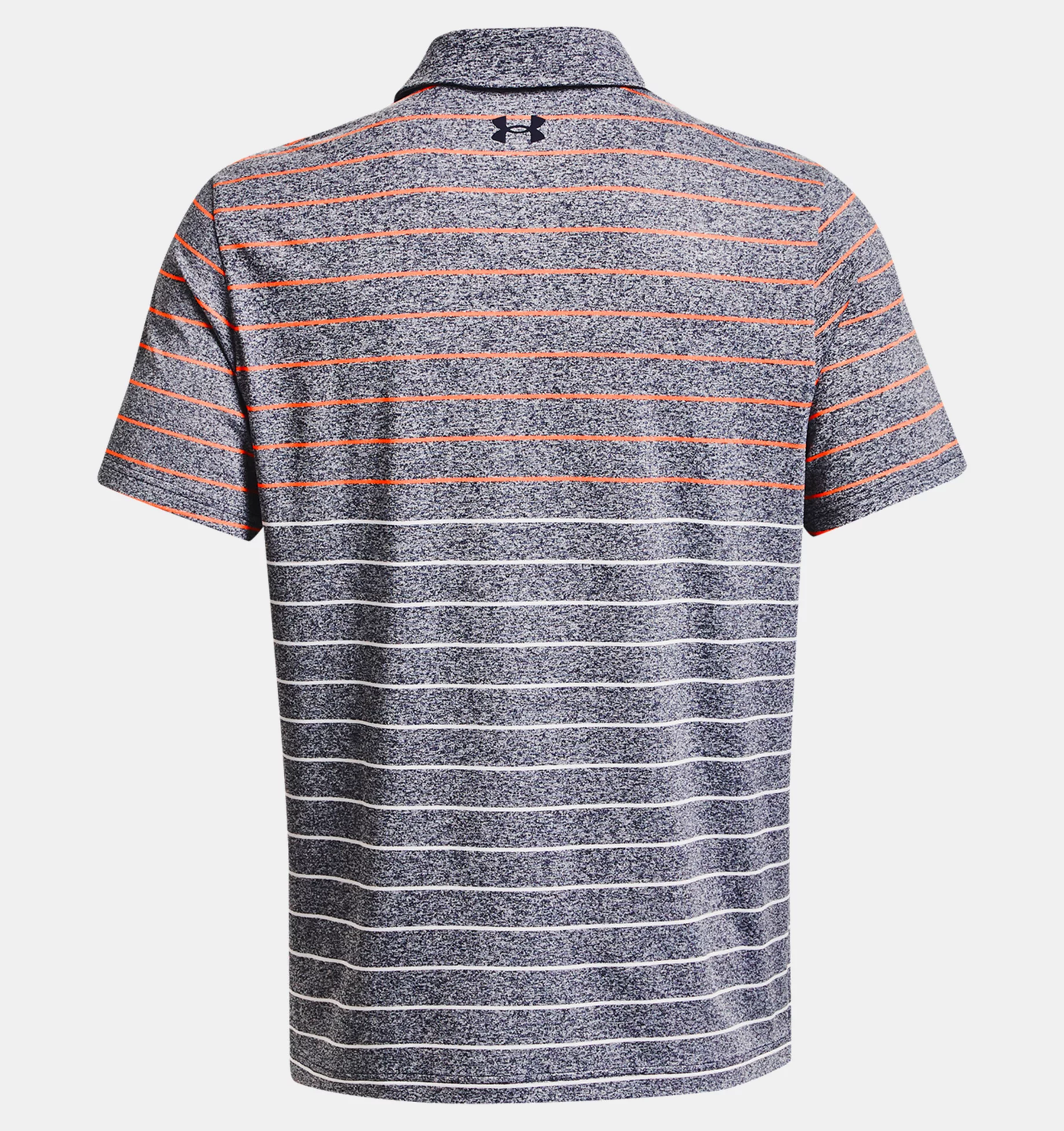 Under Armour Playoff 3.0 Stripe Polo - Midnight Navy / Orange Blast