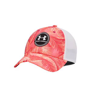 Iso-Chill Driver Mesh Adjustable Cap - Playful Peach / White