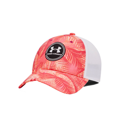 Iso-Chill Driver Mesh Adjustable Cap - Playful Peach / White