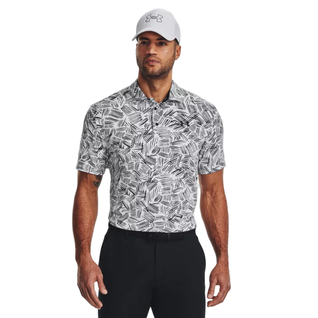 Under Armour Playoff 3.0 Printed Polo - White