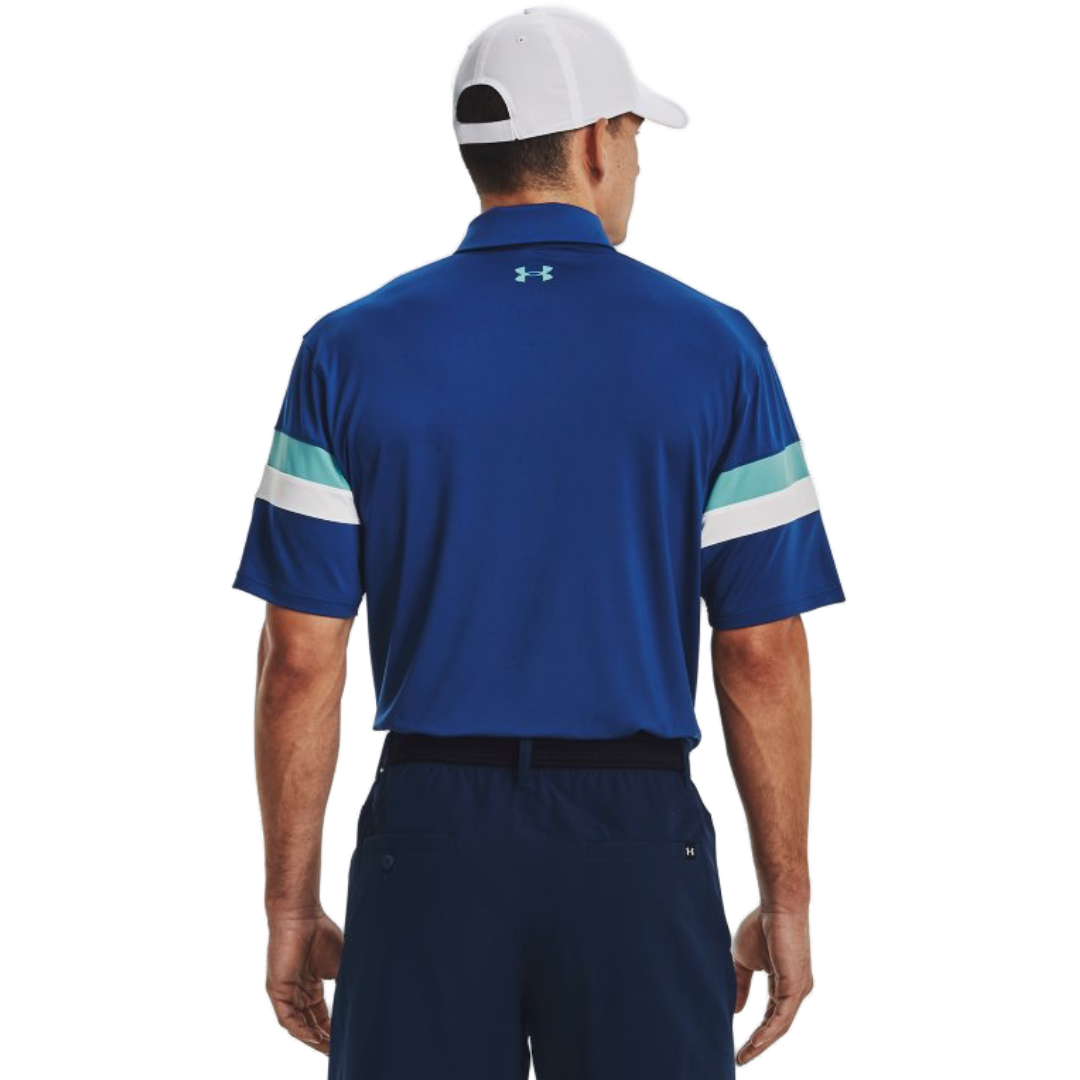 Under Armour T2G Colour Block Polo - Blue Mirage