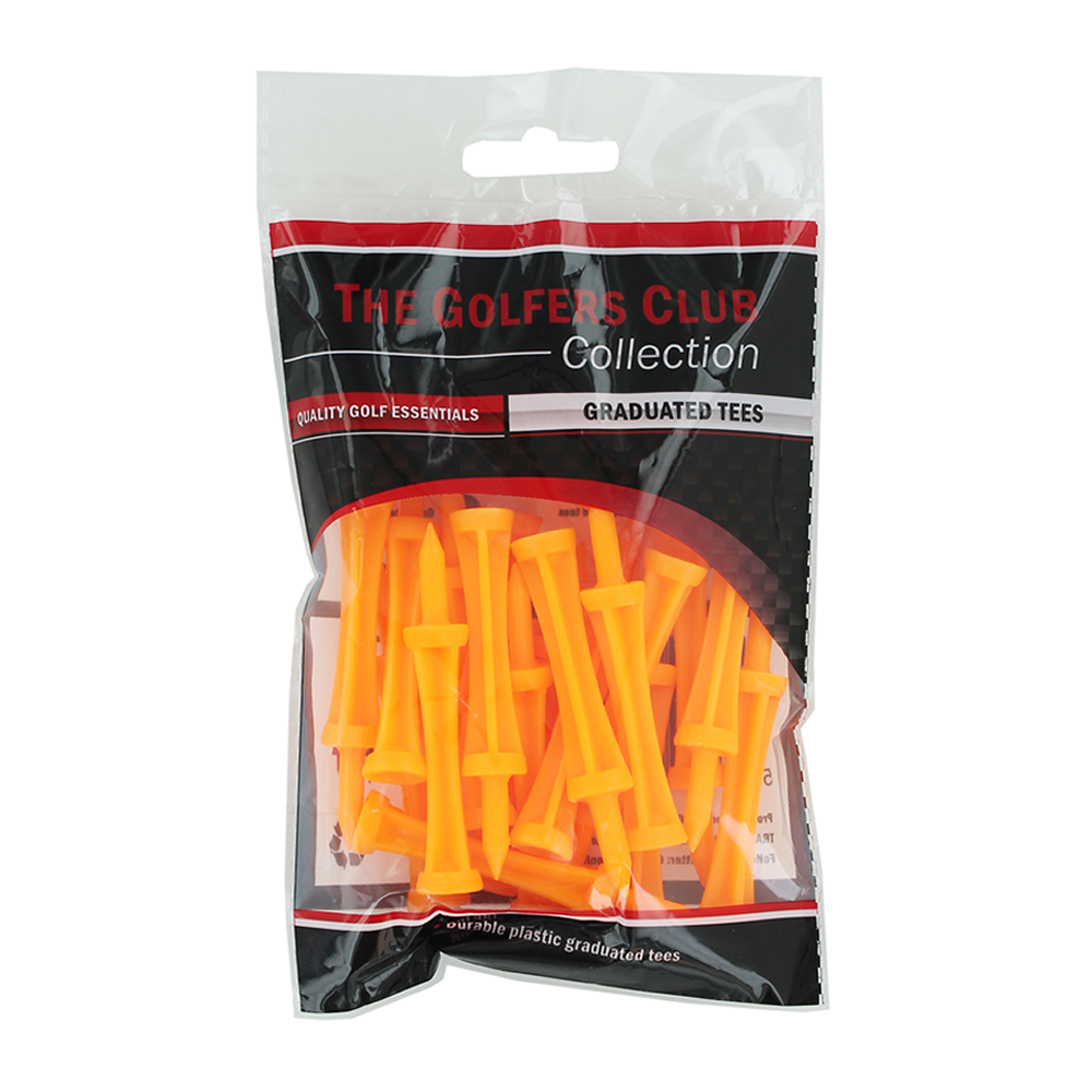 Tees (Neon Orange - 50mm) - Desirable Golf
