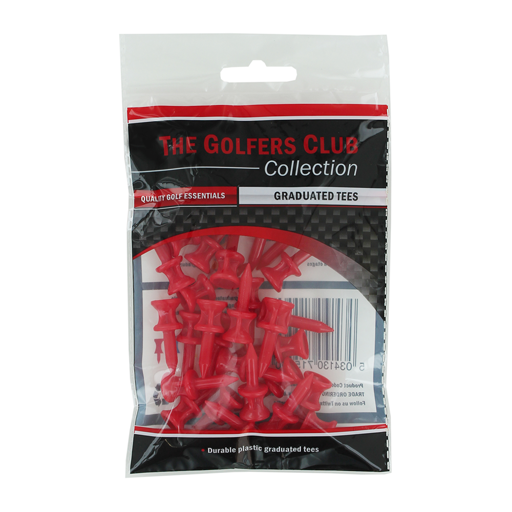 Tees (Red - 12mm) - Desirable Golf