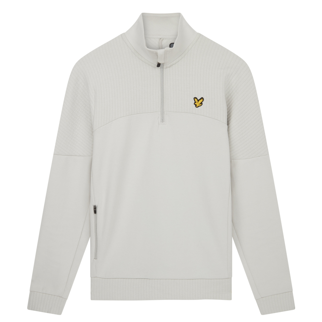 Lyle & Scott Textured Midlayer (Pebble) - Desirable Golf