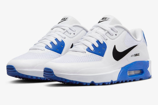 Nike Air Max 90 G Golf Shoes | White/Racer Blue