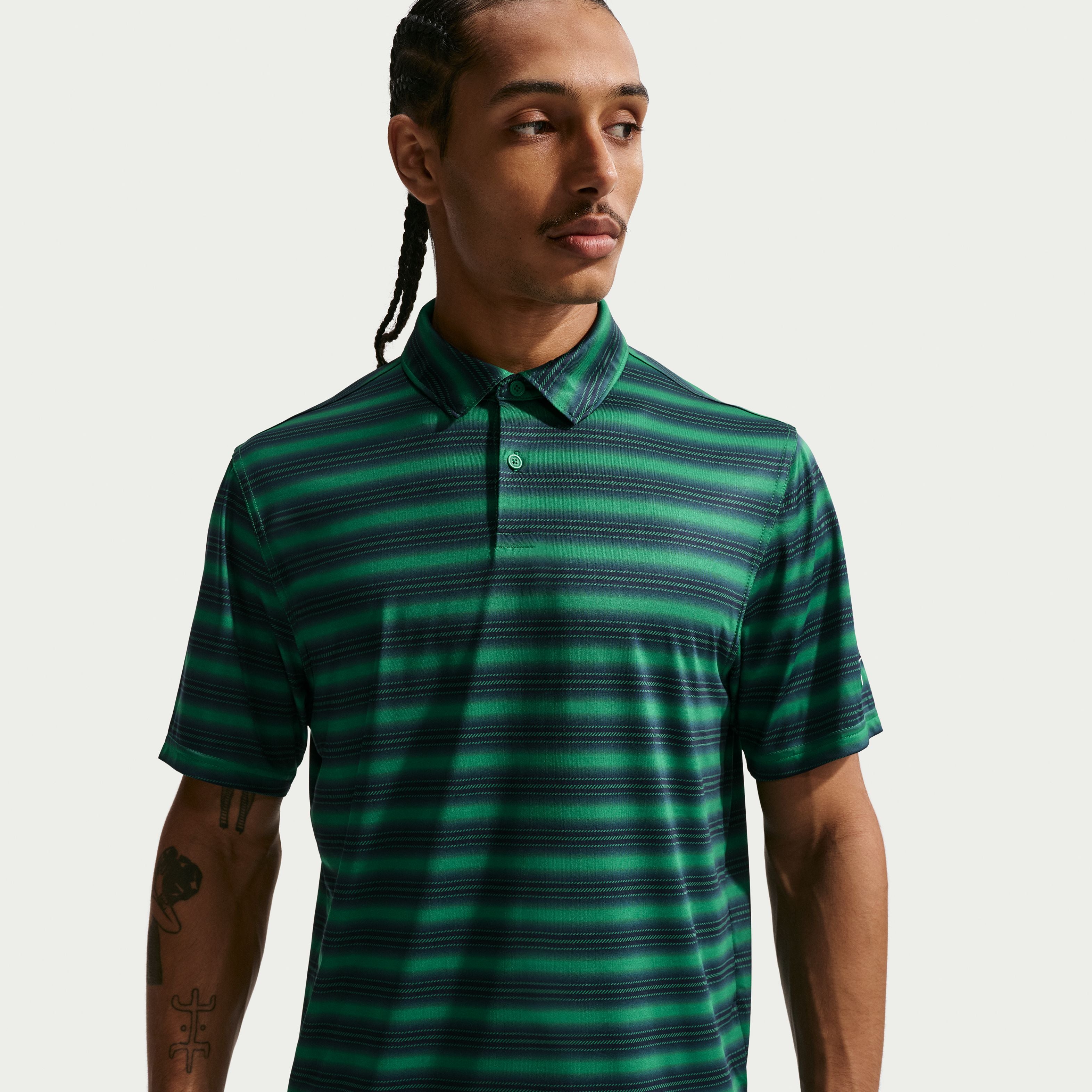 Dri-Fit Velocity Stripe Polo - Green